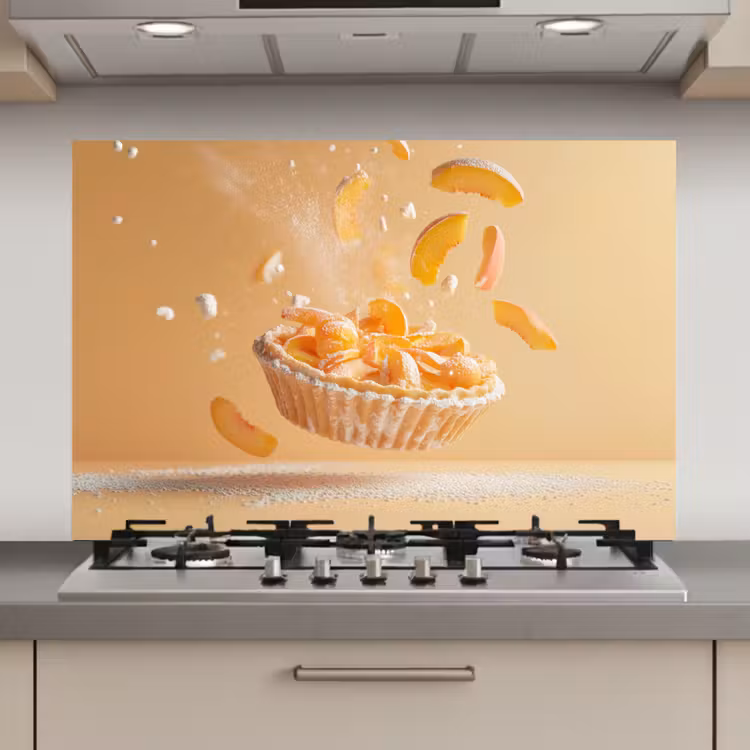 Peach - Eten - Taart - Oranje keuken achterwand spatscherm klein -3d_website