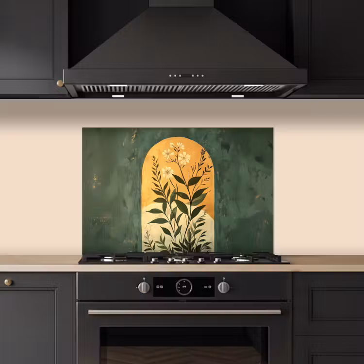 Plant - Bloemen - Wit keuken achterwand spatscherm klein -sfeer1