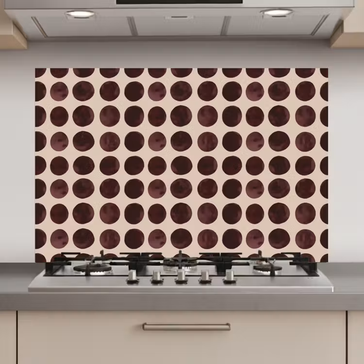 Stippen - Patroon - Bruin keuken achterwand spatscherm klein 900 -3d_website