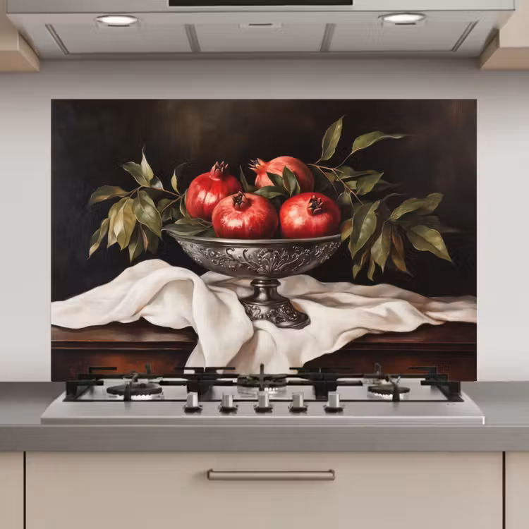 Granaatappels - Klassiek - Vintage keuken achterwand spatscherm klein -3d_website
