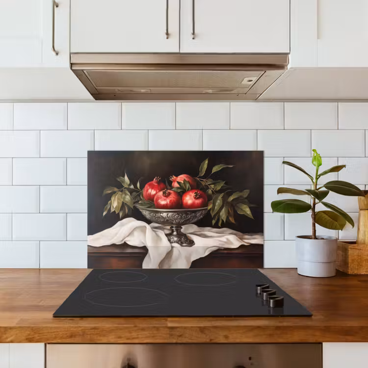 Granaatappels - Klassiek - Vintage keuken achterwand spatscherm klein -sfeer2