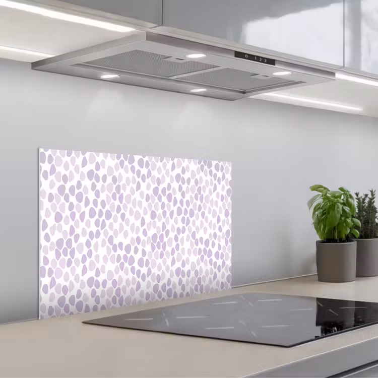 Paars - Vormen - Patroon keuken achterwand spatscherm klein 900 -3d_schuin