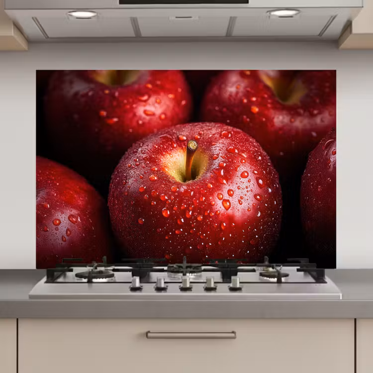 Rood - Appels - Fruit keuken achterwand spatscherm klein -3d_website