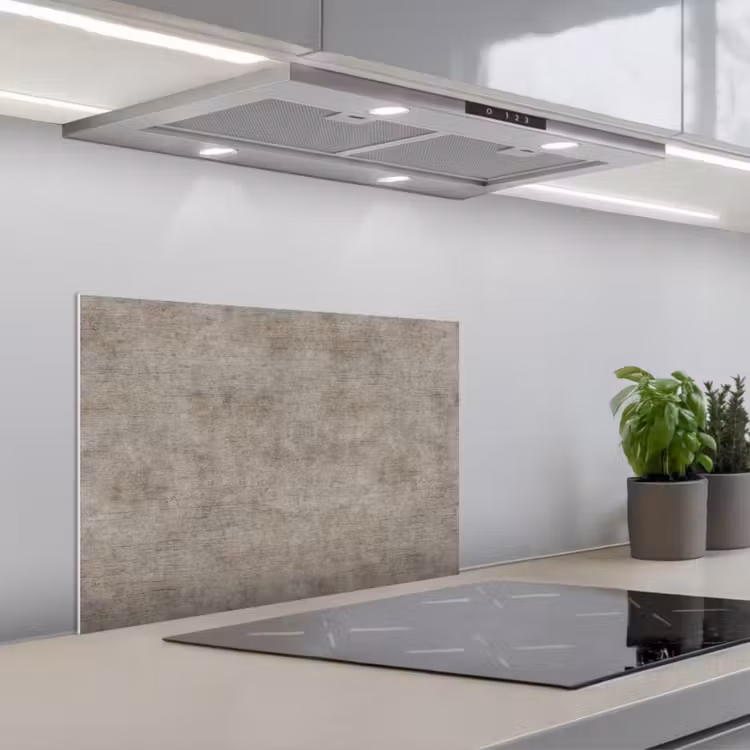 Retro - Beton - Patroon keuken achterwand spatscherm klein 900 -3d_schuin