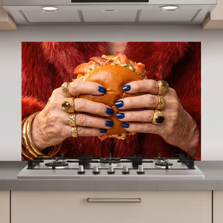 Broodje - Bontjas - Goud keuken achterwand spatscherm klein -3d_website