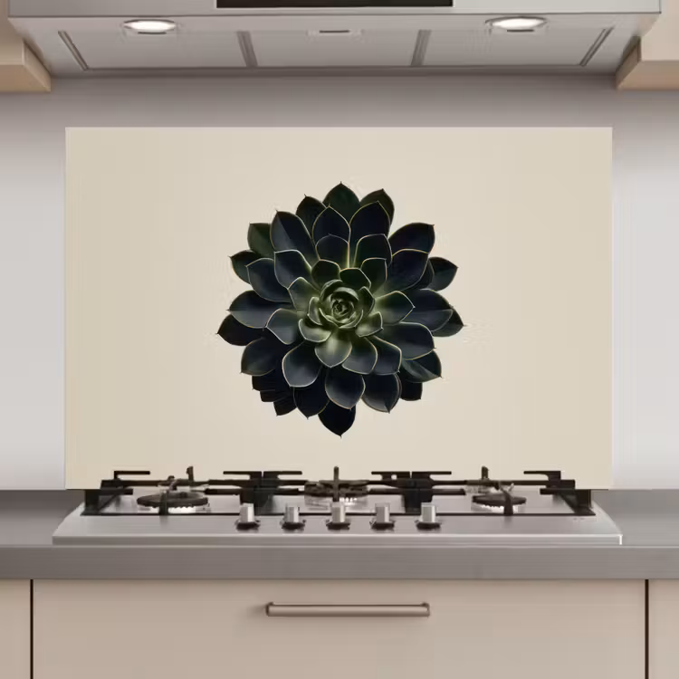 Rozet - Cirkelvormig - Donkergroen keuken achterwand spatscherm klein -3d_website
