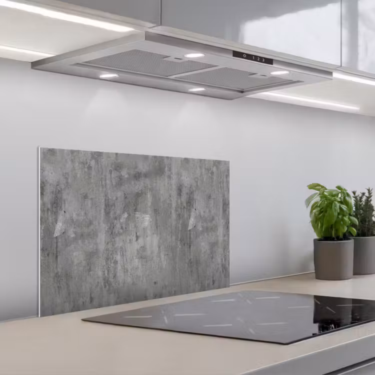 Roest - Beton - Patroon keuken achterwand spatscherm klein 900 -3d_schuin