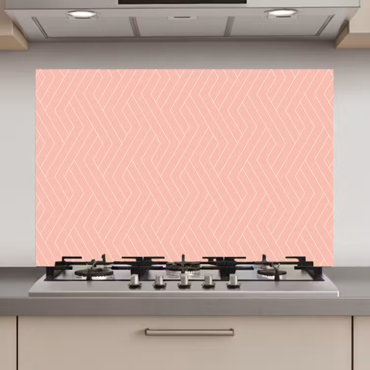 Zalmroze - Strepen - Patroon keuken achterwand spatscherm klein 900 -3d_website
