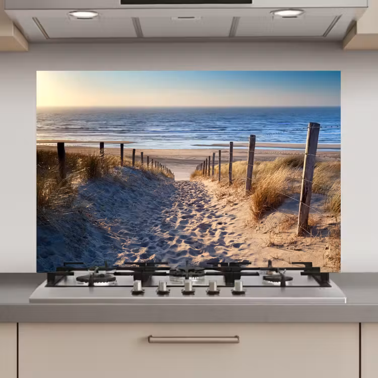 Zand - Strand - Duin - Zee - Zomer keuken achterwand spatscherm klein -3d_website