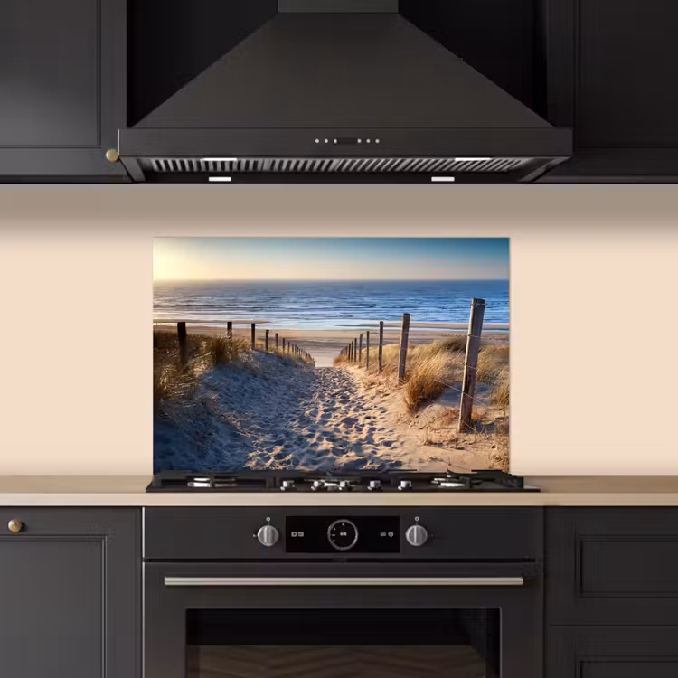 Zand - Strand - Duin - Zee - Zomer keuken achterwand spatscherm klein -sfeer1