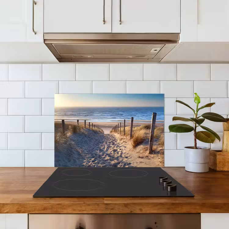 Zand - Strand - Duin - Zee - Zomer keuken achterwand spatscherm klein -sfeer2