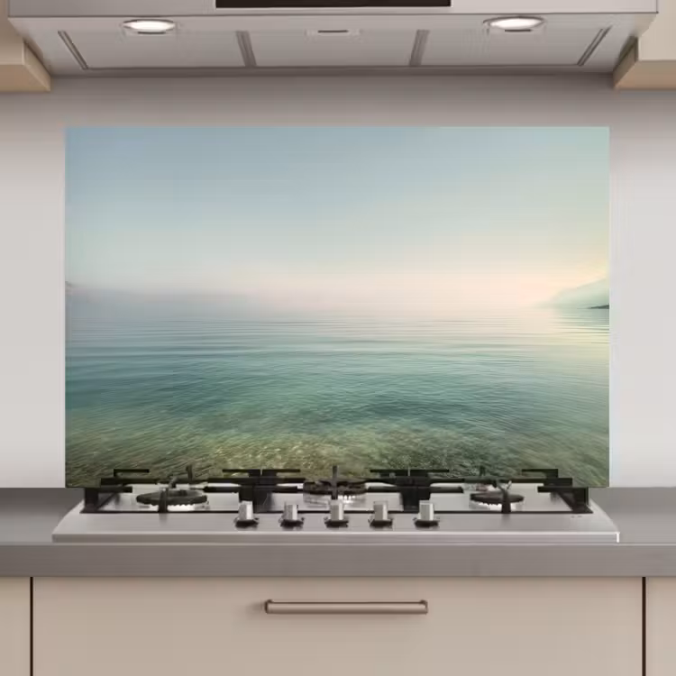 Zee - Horizon - Blauw - Mist keuken achterwand spatscherm klein -3d_website