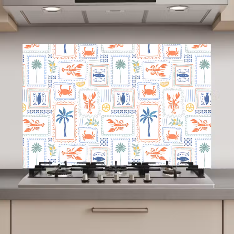 Italiaans - Zee - Sfeer - Krab - Multi keuken achterwand spatscherm klein 900 -3d_website