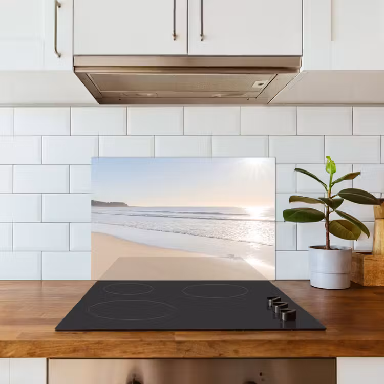 Zee - Zon - Zand keuken achterwand spatscherm klein -sfeer2