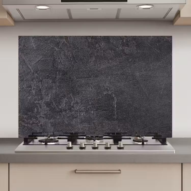 Leisteen - Beton - Natuursteen - Grijs - Industrieel keuken achterwand spatscherm klein -3d_website