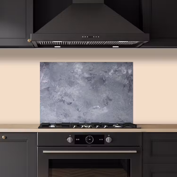 Leisteen - Beton - Retro - Structuren - Grijs - Rustiek keuken achterwand spatscherm klein -sfeer1