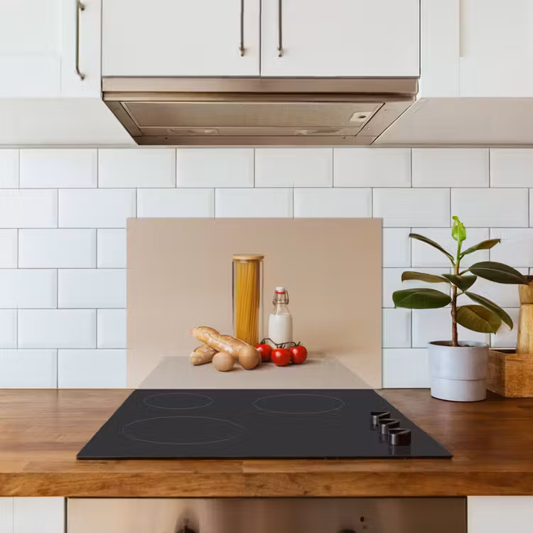 Spaghetti - Melk - Tomaten - Eieren - Brood keuken achterwand spatscherm klein -sfeer2