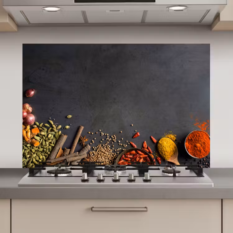 Stilleven van Specerijen en Aroma's keuken achterwand spatscherm klein -3d_website