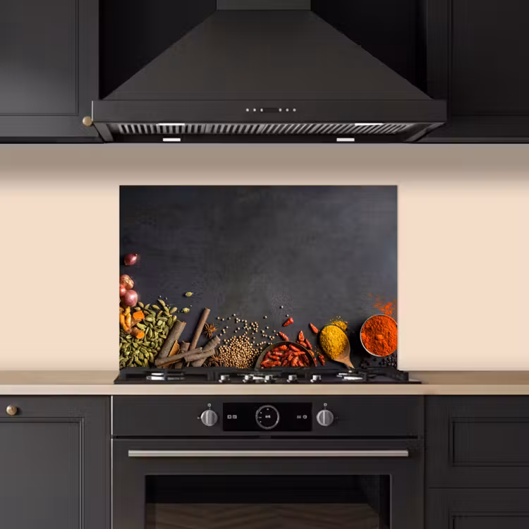 Stilleven van Specerijen en Aroma's keuken achterwand spatscherm klein -sfeer1