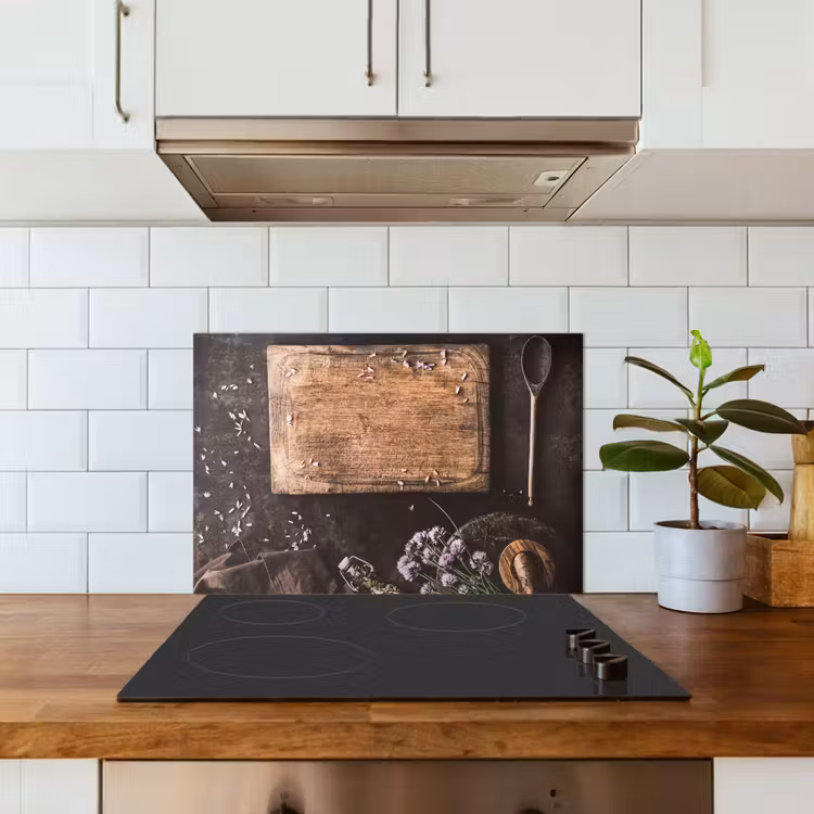 Stilleven met Snijplank keuken achterwand spatscherm klein -sfeer2