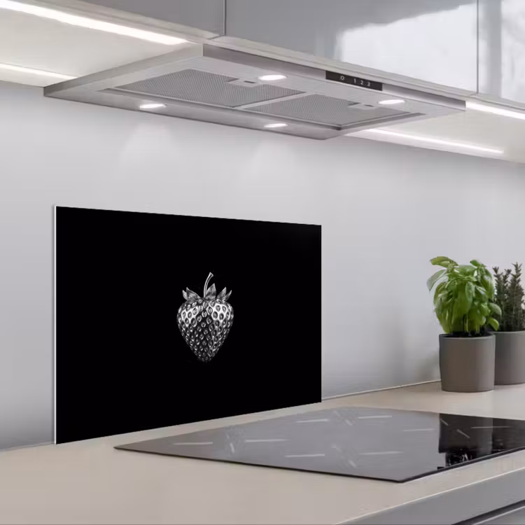 Aardbei - Zaadstructuur - Realistisch keuken achterwand spatscherm klein -3d_schuin