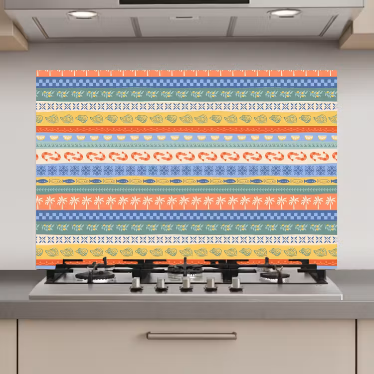 Zee - Sfeer - Oester - Garnaal keuken achterwand spatscherm klein 900 -3d_website