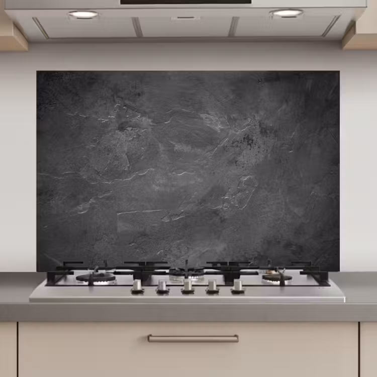 Structuur - Cement - Beton - Grijs - Vintage keuken achterwand spatscherm klein -3d_website