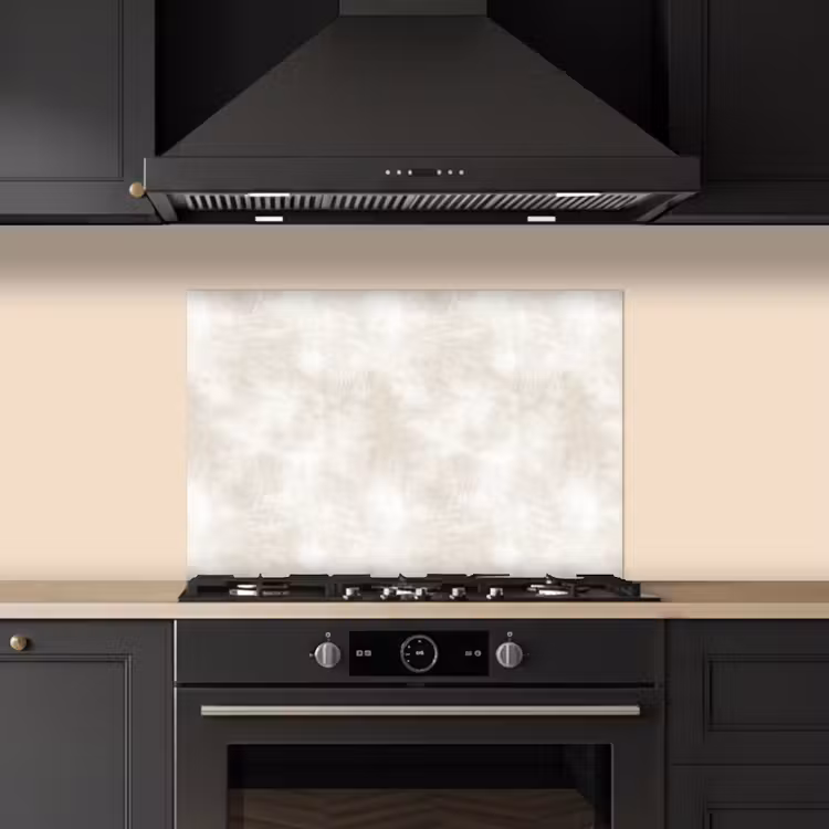 Subtiel - Structuur - Beige keuken achterwand spatscherm klein 900 -sfeer1