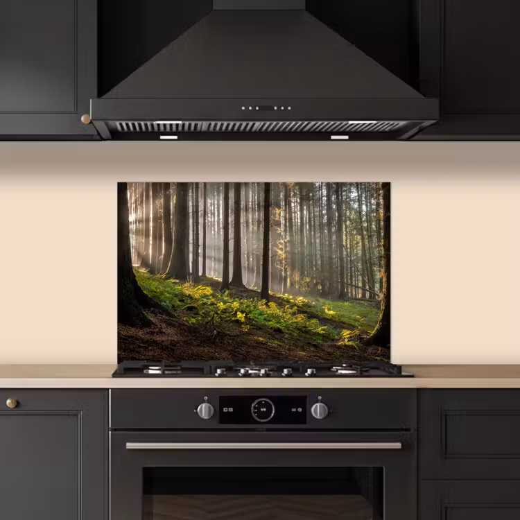 Zon - Takken - Bomen - Bos - Natuur keuken achterwand spatscherm klein -sfeer1