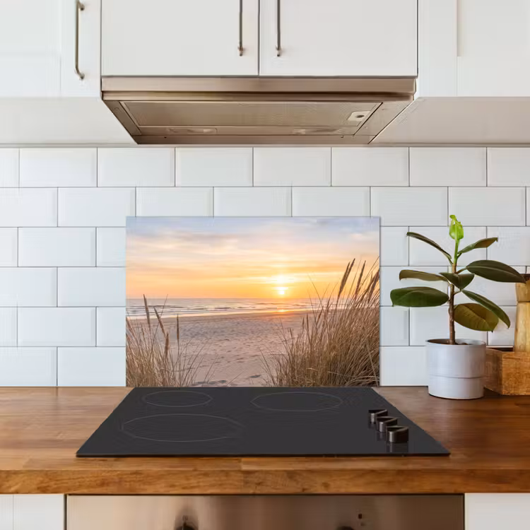 Zonsondergang - Duinen - Zee keuken achterwand spatscherm klein -sfeer2