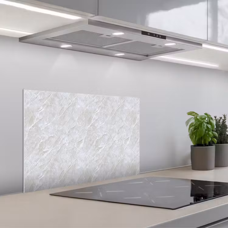 Oppervlakte - Textuur - Grijs keuken achterwand spatscherm klein 900 -3d_schuin