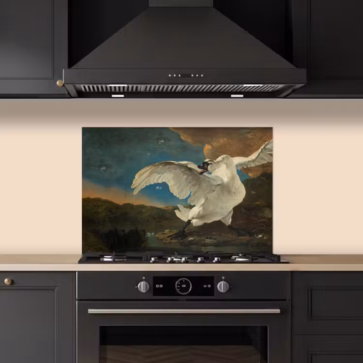 Zwaan - Oude meesters - Jan Asselijn keuken achterwand spatscherm klein -sfeer1