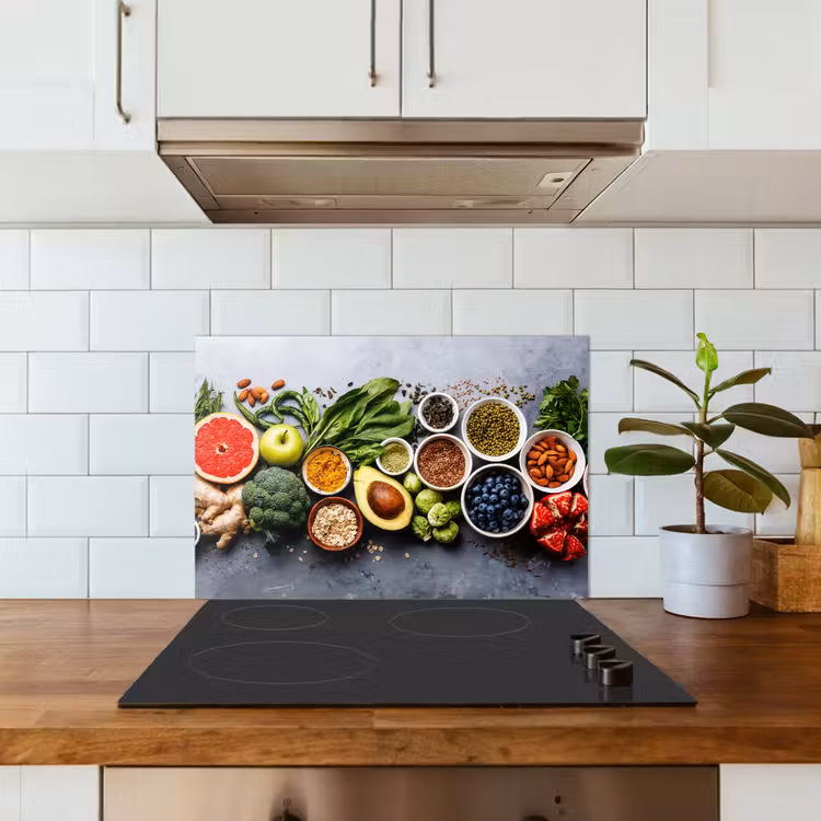 Symfonie van Superfoods keuken achterwand spatscherm klein -sfeer2