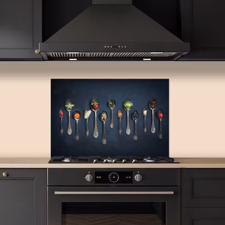 Proeverij in Lepels keuken achterwand spatscherm klein -sfeer1
