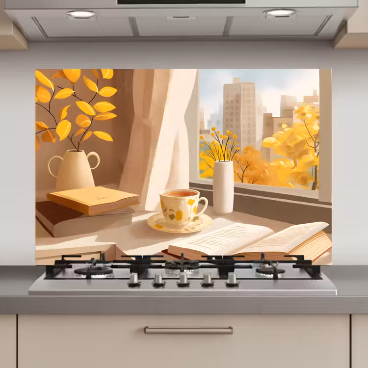 Thee - Boek - Thee - Herfst keuken achterwand spatscherm klein -3d_website