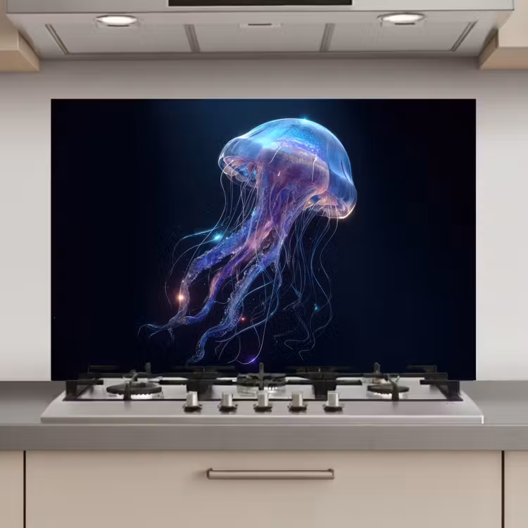 Tentakels - Kwal - Paars - Sprankeling keuken achterwand spatscherm klein -3d_website