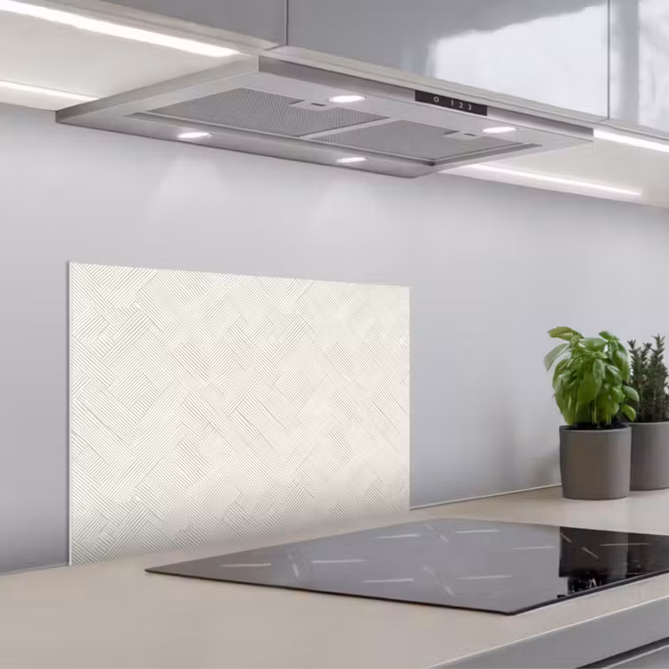 Textuur - Abstract - Beige keuken achterwand spatscherm klein 900 -3d_schuin