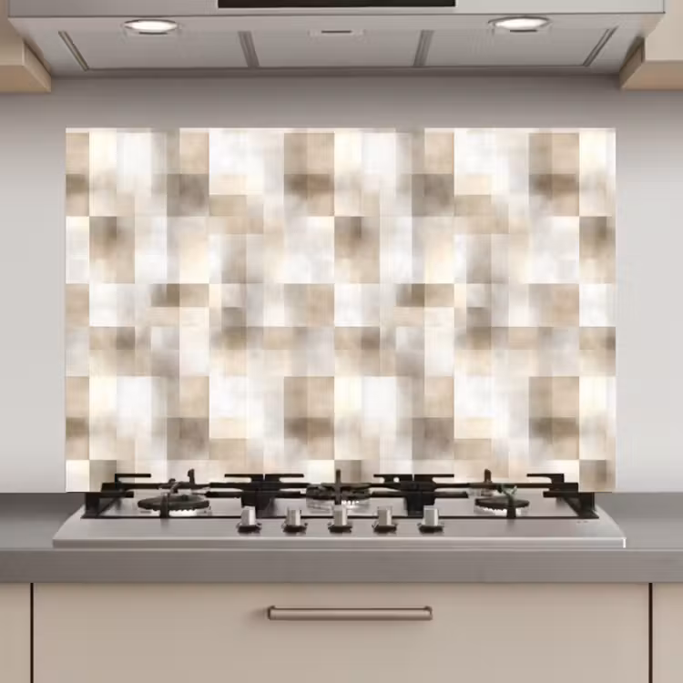 Textuur - Linnen - Beige keuken achterwand spatscherm klein 900 -3d_website