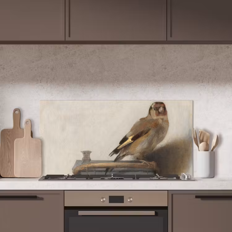 Het puttertje - Carel Fabritius keuken achterwand spatscherm middel -sfeer2