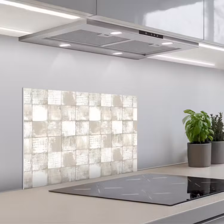 Tegel - Patroon - Verweerd keuken achterwand spatscherm klein 900 -3d_schuin