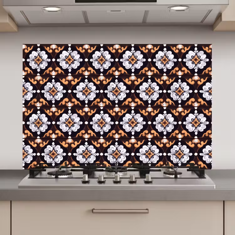 traditioneel - Element - Kleurrijk keuken achterwand spatscherm klein 900 -3d_website