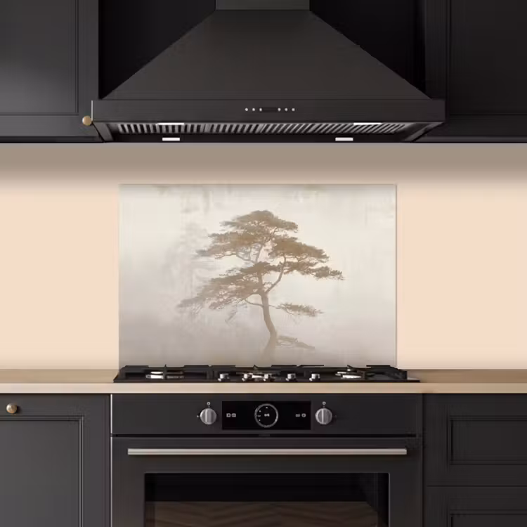 Boom - Oosterse stijl - Landschap keuken achterwand spatscherm klein -sfeer1