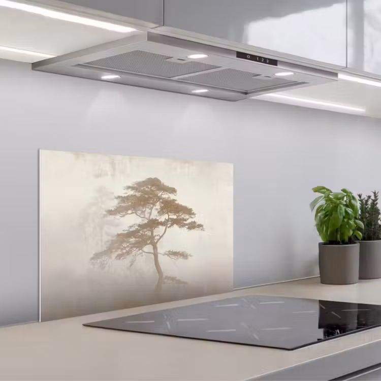 Boom - Oosterse stijl - Landschap keuken achterwand spatscherm klein -3d_schuin
