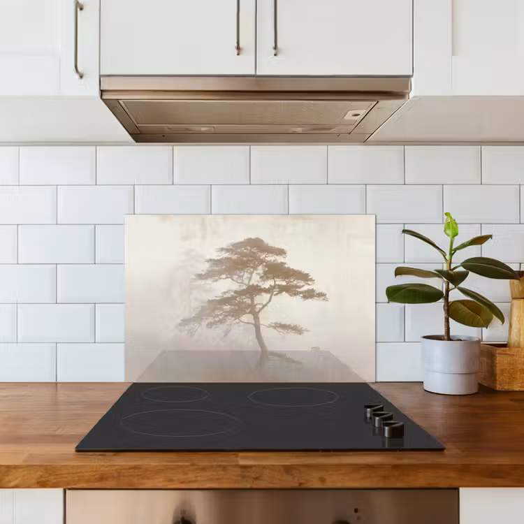 Boom - Oosterse stijl - Landschap keuken achterwand spatscherm klein -sfeer2