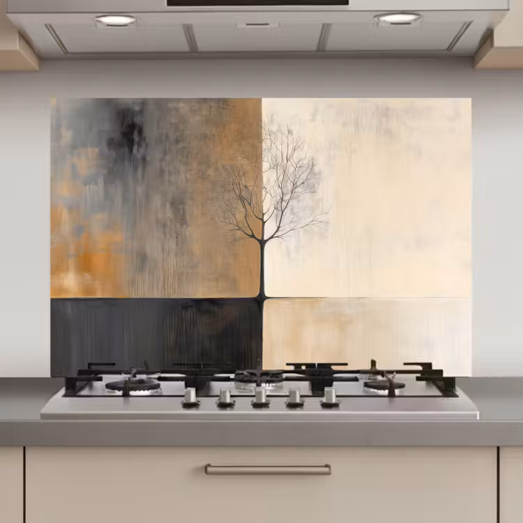 Boom - Vlakken - Takken - Kleurverloop keuken achterwand spatscherm klein -3d_website