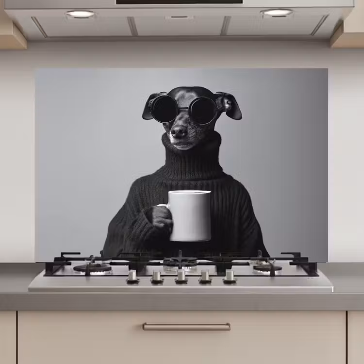 Coltrui - Hond - Bril - Mok keuken achterwand spatscherm klein -3d_website