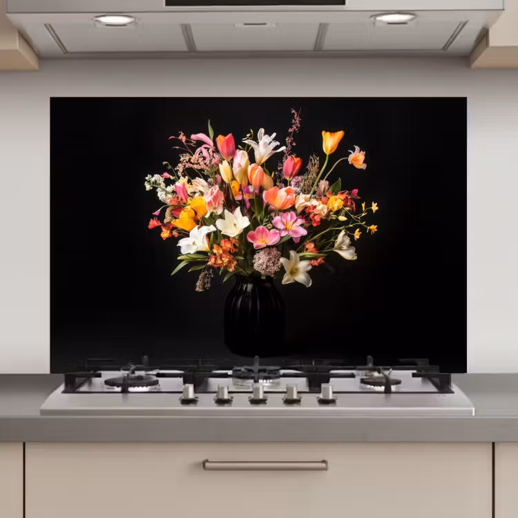 Vaas - Bloemen - Tulpen keuken achterwand spatscherm klein -3d_website