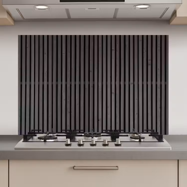 Vintage - Plank - Hout - Grijs keuken achterwand spatscherm klein -3d_website