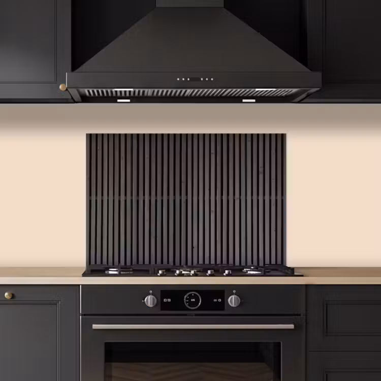 Vintage - Plank - Hout - Grijs keuken achterwand spatscherm klein -sfeer1