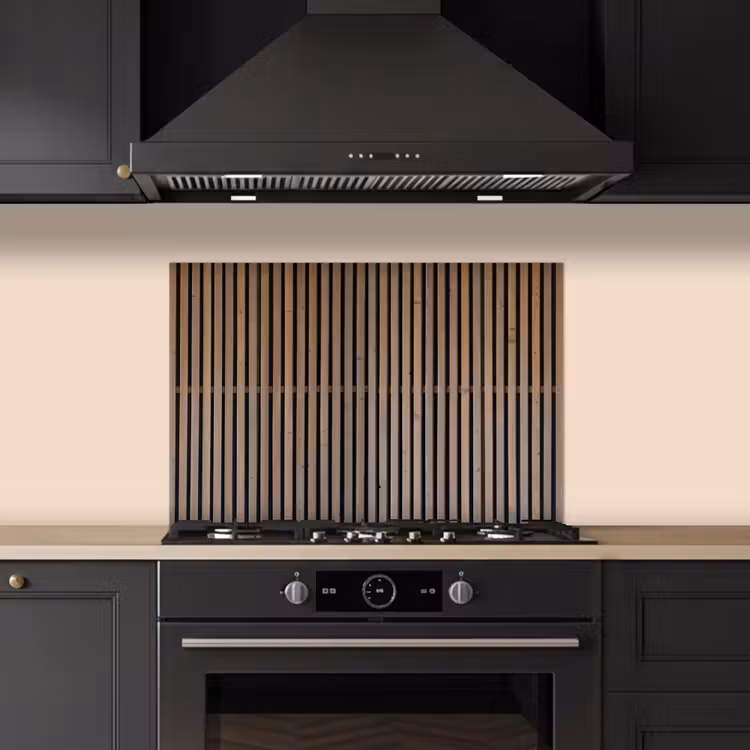 Vintage - Hout - Design - Structuur keuken achterwand spatscherm klein -sfeer1